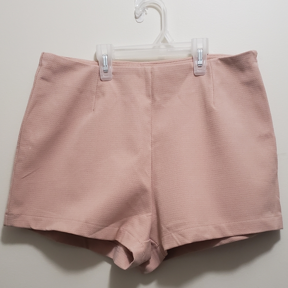 Women's Blush Highwaisted Formal Shorts